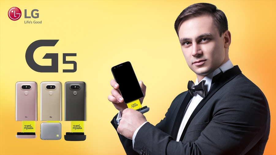 Илья Ильин принял участие в рекламной кампании смартфона LG G5