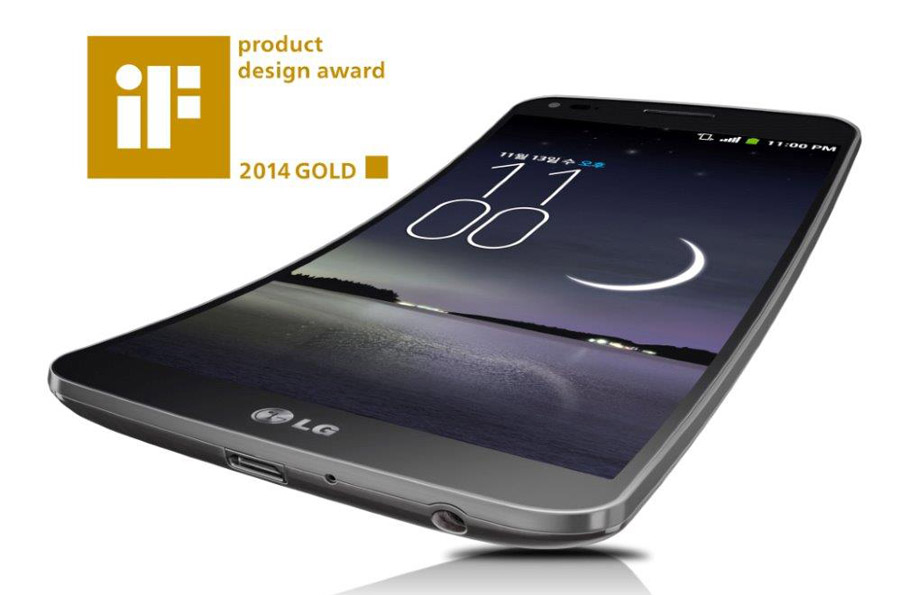 LG G FLEX получил золотую награду от IF DESIGN 2014 
