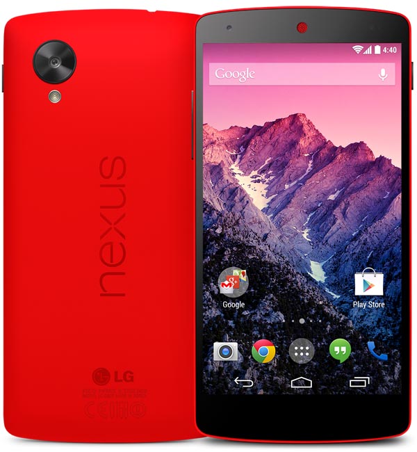 LG и Google представили Nexus 5 в корпусе красного цвета