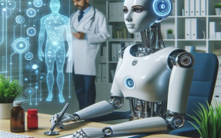 Робот с искусственным интеллектом приглашает алматинцев в поликлинику