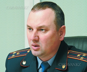 начальник центра оперативного управления (ЦОУ) ДВД города Алматы полковник полиции Андрей Квашнин