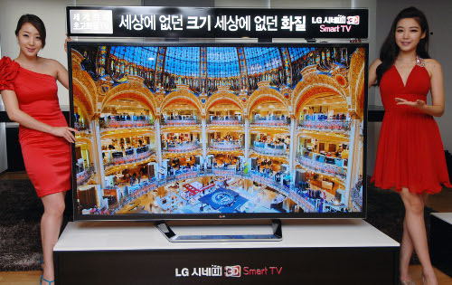 LG выпустила первый в мире 84-дюймовый 3D-телевизор