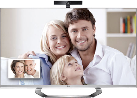Все телевизоры LG CINEMA 3D Smart TV 2012 и 2013 года имеют предустановленное приложение Skype