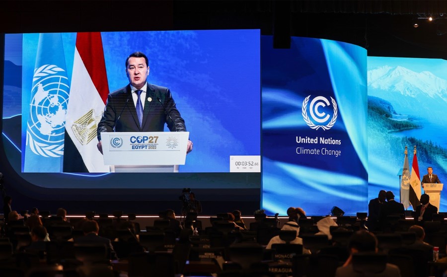 Алихан Смаилов выступил на Саммите мировых лидеров Глобальной конференции по изменению климата