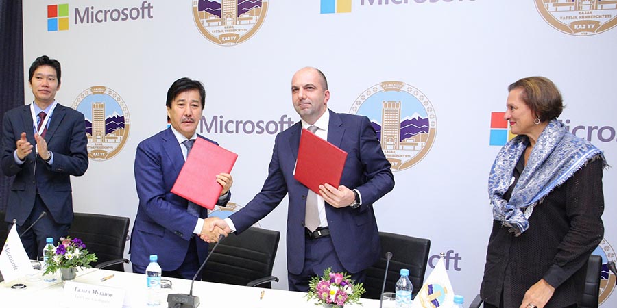 Казахский национальный университет им. аль-Фараби подписал меморандум о взаимопонимании с Microsoft Kazakhstan