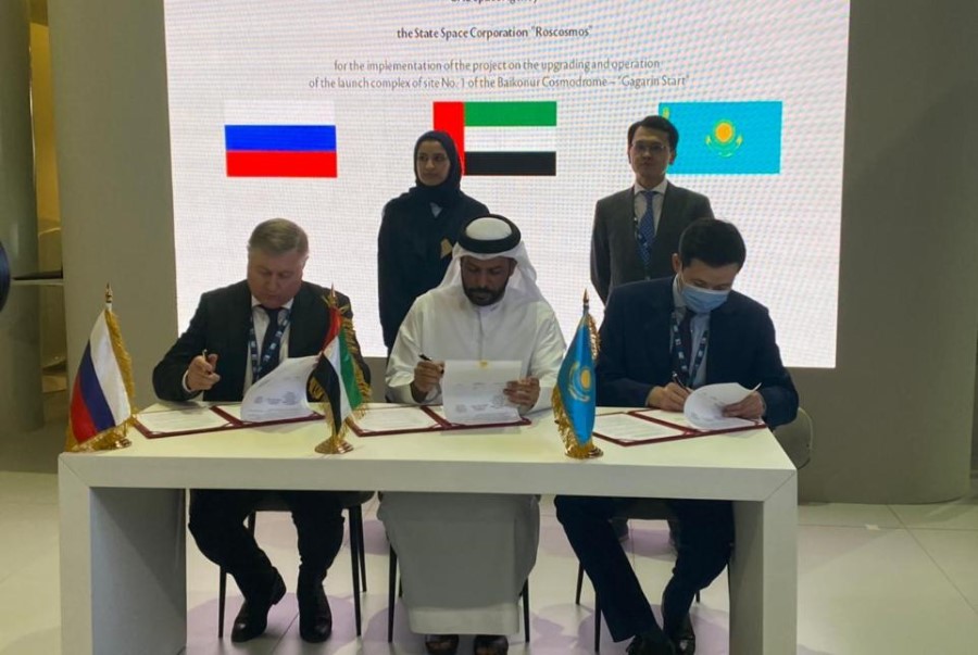 Казахстан, ОАЭ и Россия подписали письмо о намерениях по модернизации «Гагаринского старта»