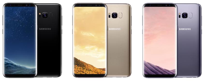 Смартфоны Samsung Galaxy S8 и S8+ поступят в продажу в начале мая в расцветках: черный бриллиант, мистический аметист и желтый топаз