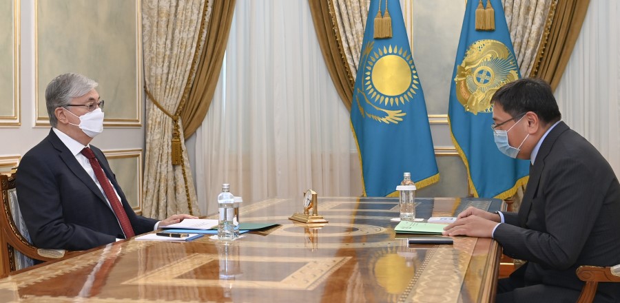Касым-Жомарт Токаев принял председателя Национального банка Ерболата Досаева