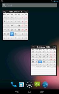 Simple Calendar Widget — Простой календарь 